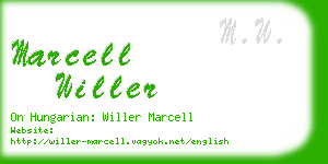 marcell willer business card
